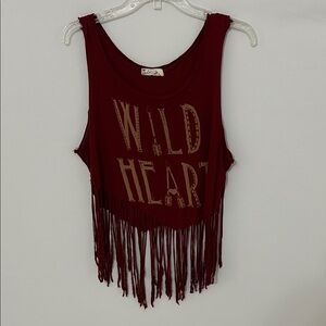 Spoiled Burgundy Tank Top